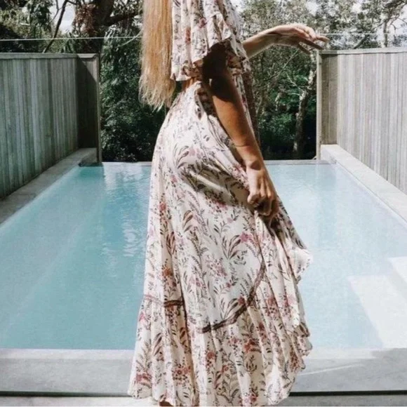 New Boho Summer Floral Maisie Bambi Dress Gown - Picture 3 of 8